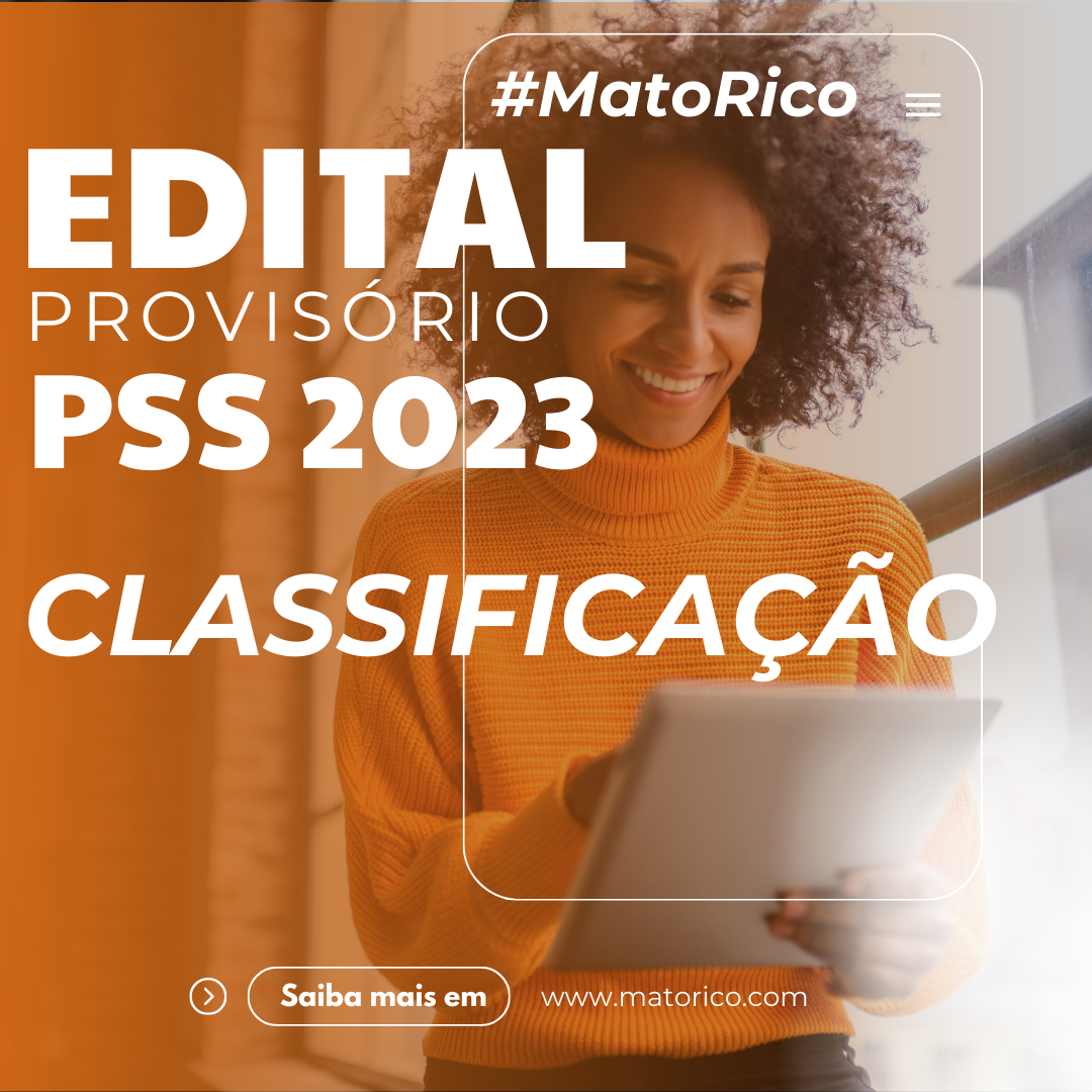 Edital de Classificação Provisório Publicado!